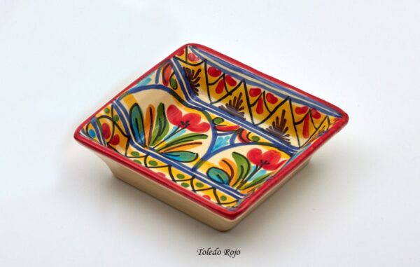 Bandeja 11x11cm Toledo Rojo