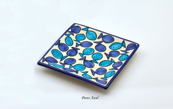 Bandejas 15x15cm Peces Azul