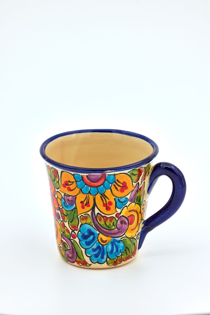 Taza Flor Color - Vajillas Santis. Fabricantes de Cerámica Artesanal