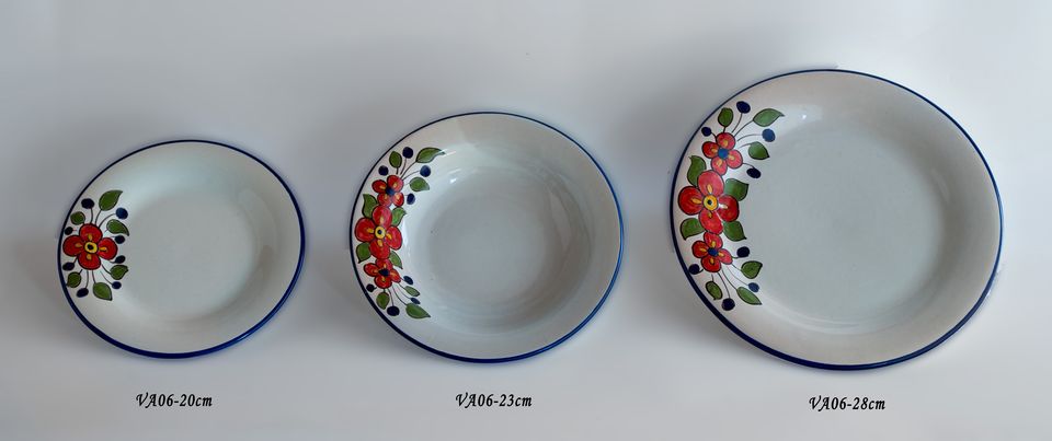 Set Vajilla 18 pcs. Andalucía Vintage Verde| Plato Llano | Plato Hondo |  Plato Postre